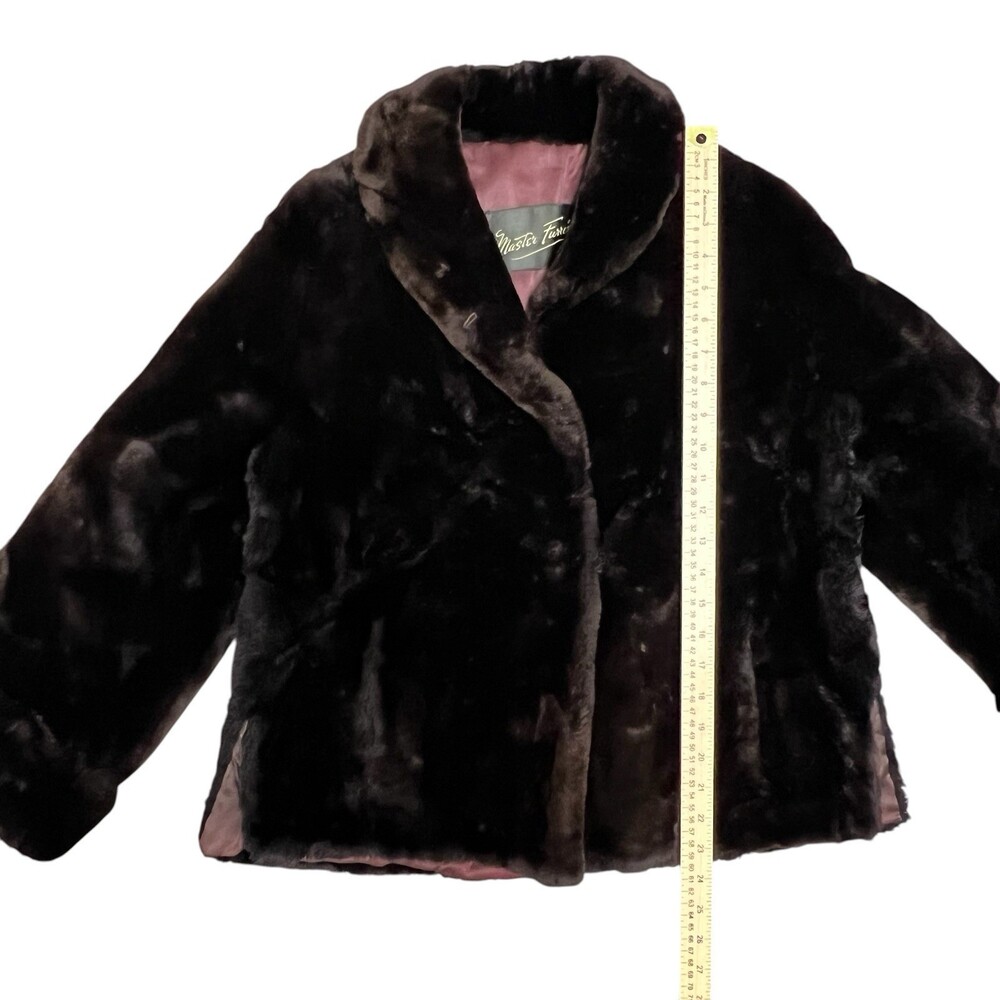 Vintage 50's Fur Coat Master Furriers Duluth Dark Brown Fits Size Small 6 Jacket - Picture 15 of 16